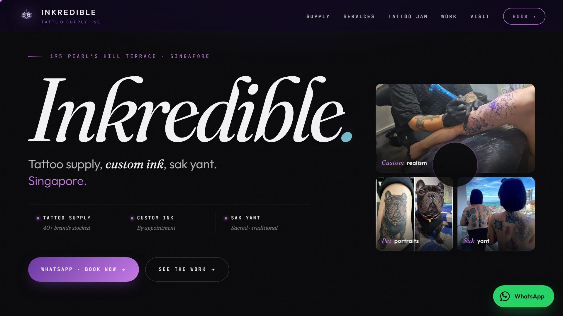 Inkredible — Singapore tattoo studio & supply