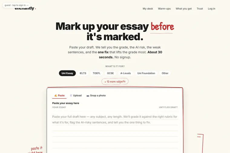 Enchantly — interactive studio site